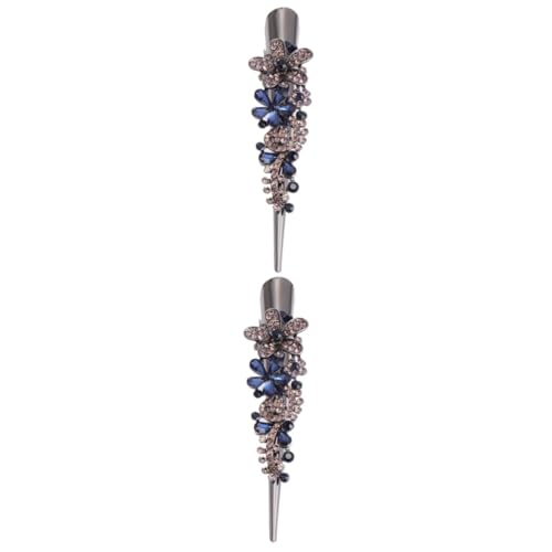 HAPINARY 2-teiliges Haarspangen-zubehör-set Mit Strass Besetzte Entenschnabel-clip-styling-haarspange Für Frauen Für Hochzeiten Und Den Täglichen Gebrauch von HAPINARY
