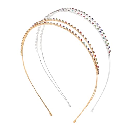 HAPINARY 2 Stück Doppellagiges Strass Haarband Damen Glänzendes Kopfband Brautjungfern Schmuck Hochzeit Party Vielseitig Festlich HAPINARY 2 Stück Doppellagiges Strass Haarband Damen Glänzendes Kopfband Brautjungfern Schmuck Hochzeit Party Vielseitig Festlich von HAPINARY