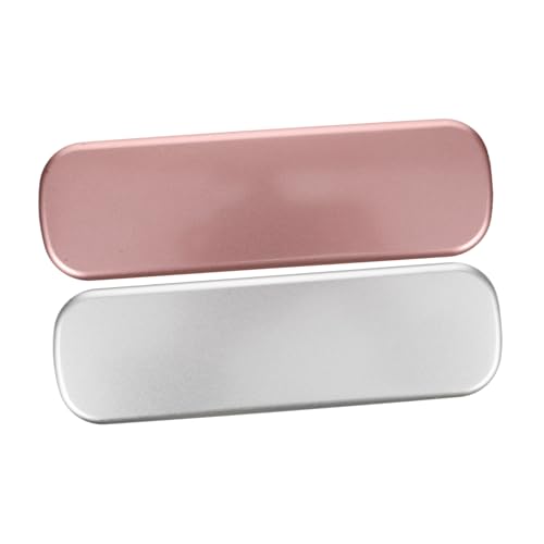 HAPINARY 2stücke Federmäppchen Aus Metall Kleine Metallbox Rechteckige Stifte-Organizer Aufbewahrungsbox Für Stifte Bleistifte Und Marker Für Schule Und Alltag Langlebig Und Praktisch von HAPINARY