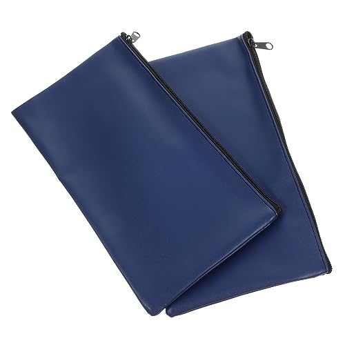 HAPINARY 2stücke Pu-Leder Geldtasche Für Damen Reißverschluss Geldbeutel Zur Aufbewahrung Von Bargeld Münzen Dokumenten Und Quittungen Tragbare Geldmappe von HAPINARY