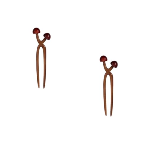 HAPINARY 2 Stück Haarnadeln Aus Holz, Traditioneller Haarstab Im Chinesischen Stil, U Förmige Haarnadeln Für Frauen, Haarstab Für Dutts, Haargabeln Für Frauen, Haarspange Mit Stab, U von HAPINARY