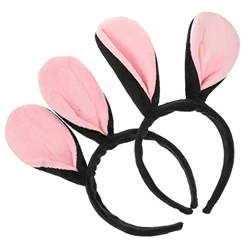 HAPINARY 2er Satz Flauschiges Hasenohr Stirnband Haarreif Cosplay Party Kopfbedeckung Mit Osterhasenohren Für Dekorative Anlässe von HAPINARY