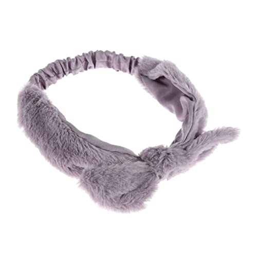 HAPINARY 2stücke Fleece Haarband Mit Hasenohren Elastisches Kopfband Für Make-up Gesichtsreinigung Und Dusche von HAPINARY