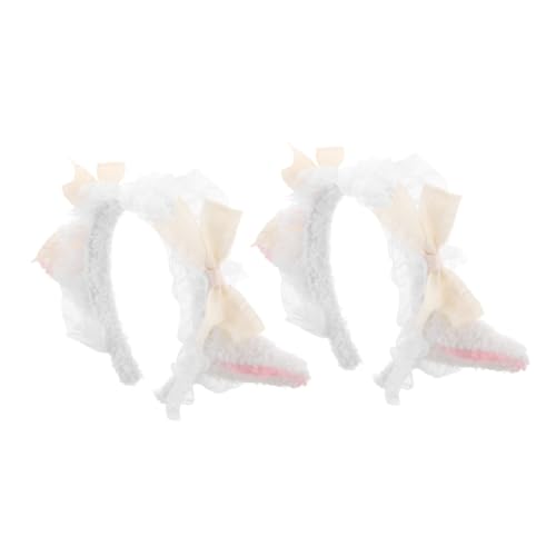 HAPINARY 2stücke Teiliges Süßes Tierkopfband Mit Schafsohren Weiches Cosplay-haarband Für Halloween Und Weihnachten Niedliches Accessoire Für Kostüme Und Partys von HAPINARY