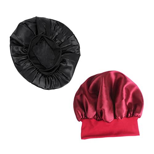 HAPINARY 2st Nachtmütze Haarschutzmütze Haarschlafmütze Duschhaube Für Männer Beauty-stirnband Rosa Mützen Für Männer Duschhut Badehüte Frau Schlafen Schlafkappe Polyester von HAPINARY