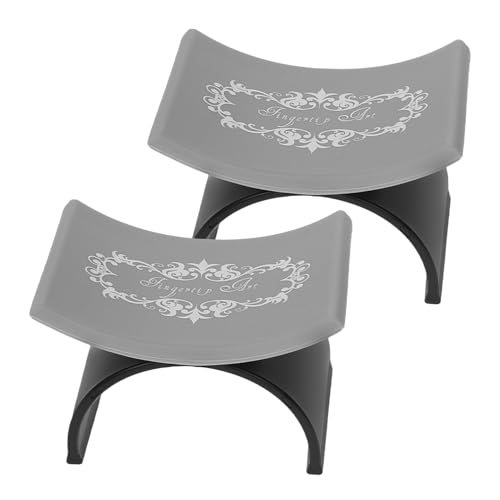 HAPINARY 2 Stück Nagel Armlehne U-förmiges Silikon Maniküre Handauflage Kissen Ergonomisch Komfortabel Handgelenkstütze Schwarz Für Präzise Nagelkunst von HAPINARY