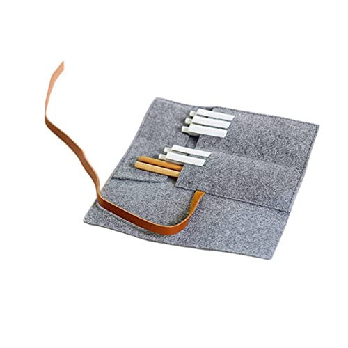HAPINARY 2 Stück Roll Up Filz Stiftetasche Faltbare Stiftehalter für Schule und Reise Kosmetiktaschen Dunkelgrau Hellgrau für Schreibwaren und Kosmetik HAPINARY 2 Stück Roll Up Filz Stiftetasche Faltbare Stiftehalter für Schule und Reise Kosmetiktaschen Dunkelgrau Hellgrau für Schreibwaren und Kosmetik von HAPINARY
