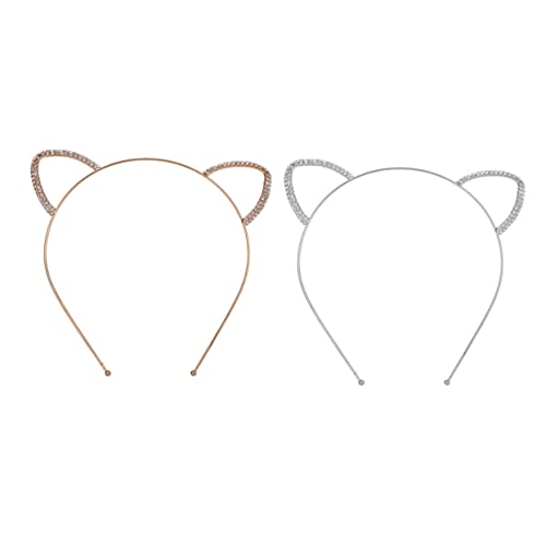HAPINARY 2 Stücke Katze Ohr Haarbänder-dekorative Legierung Stirnband Für Kinder Erwachsene Cosplay & von HAPINARY
