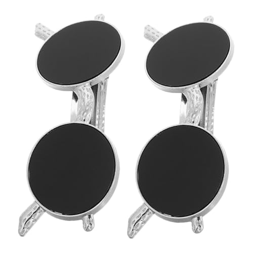HAPINARY 2 Stück Stylische Sonnenbrillen Haarspangen aus Metall Rutschfeste Halbklammern für Damen Vielseitige Haarklammern mit Originellem Design für Hochzeit Alltag und Partys von HAPINARY