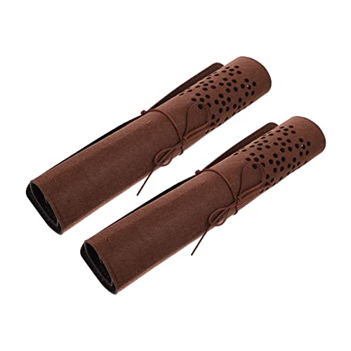 HAPINARY 2 Stück Teiliges Filz Roll Up Pinselhalter mit Fächern Tragbare Künstler Pinselaufbewahrungstasche Kompakt Faltbar Strapazierfähig für Malpinsel und Zeichenutensilien für Reisen von HAPINARY