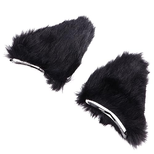 HAPINARY 2 Stück Teiliges Halloween Haarspangen Katzenohren Form Cosplay Haarschmuck für Damen und Mädchen Langlebig Handgefertigt Auffälliges Party Accessoire Sicher und Modisch von HAPINARY