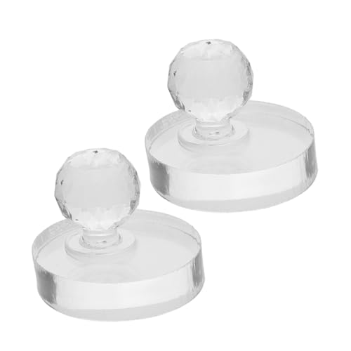 HAPINARY 2 Stück Teiliges Presswerkzeug für Lidschatten und Puder Runder Acrylstempel zur Gleichmäßigen Kompression von Highlighter und Lidschatten Praktische Make up Zubehör für Präzises von HAPINARY