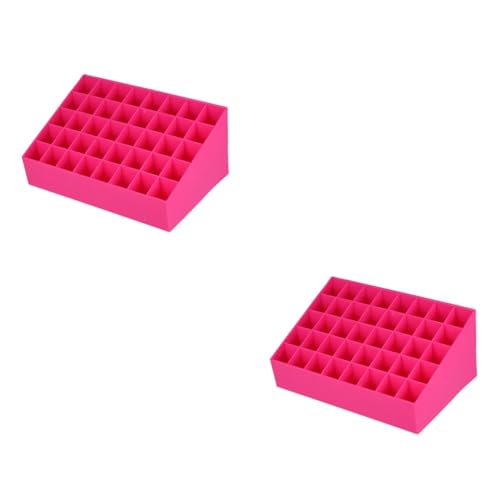 HAPINARY 2 Stücke 40 Make-up Fall 40 Slots Lippenstift Kechain Lagerung Box Für Kosmetik Organizer Kanister Home Shop Lagerung von HAPINARY