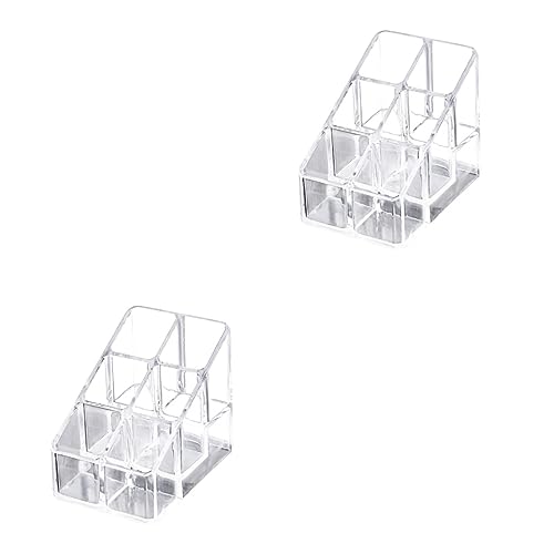 HAPINARY 2stücke Acryl Transparenter Kosmetik Organizer Für Lippenstifte Und Nagellacke Praktische Schminkaufbewahrung Für Ordentliches Schlafzimmer von HAPINARY