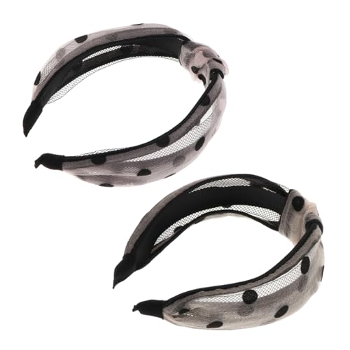 HAPINARY 2stücke Twisted Knot Haarschmuck Elegante Punkte Haarbänder Für Hochzeiten Partys Und Alltag Bequemes Elastisches Design Für Damen Und Mädchen von HAPINARY