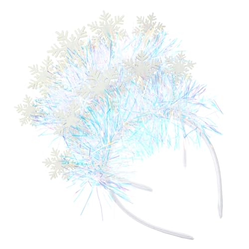 HAPINARY 2er-set Schneeflocken-weihnachts-stirnbänder Weihnachts-haarband Für Fotografie Party Kopfschmuck Festliches Accessoire von HAPINARY