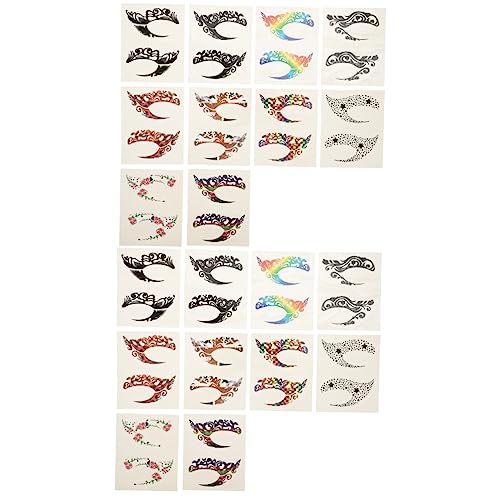HAPINARY 2sets Halloween Make-up Temporäre Klebstoff Lidschatten Aufkleber Augen Make-up Aufkleber Gesicht Party Zubehör 10pairs * 2 von HAPINARY