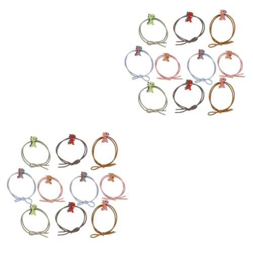 HAPINARY 20stücke Cartoon Dinosaurier Haargummis Für Mädchen Und Elastische Haarbänder Bunten Farben Für Alltag Und Besondere Anlässe von HAPINARY