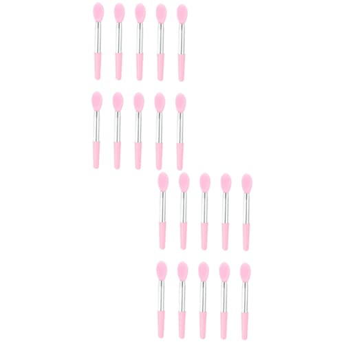 HAPINARY 20 Stk Lippenmaske Löffel kosmetikpinsel makeup brushes schminkbeutel Make-up-Tool Lidschatten-Applikatorpinsel Make-up-Pinsel für Frauen cremiger Lidschattenstift Kieselgel Rosa von HAPINARY