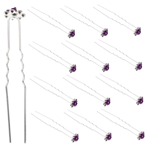 HAPINARY 20 Stk Haarnadeln haarschmuck Haarspangen haarstifte haar zubehör Du gestaltest Bobby Haare für Tiara Haarklammer Haar Klammern Hochzeit Kopfbedeckung Essstäbchen Fräulein Violett von HAPINARY