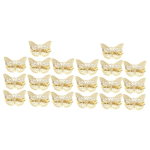HAPINARY 2 Sets Modische Haarspangen Für Mädchen Zarte Schmetterling Bobby Kopfschmuck Haarnadel Set Für Weihnachten 10 Stück * 2 von HAPINARY