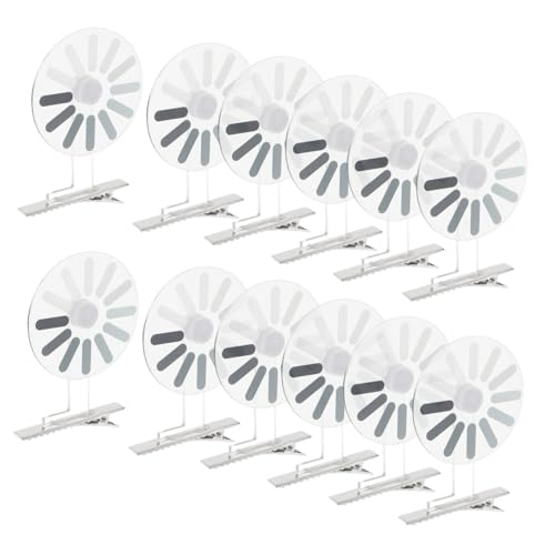 HAPINARY 20 Stück Teiliges Kreative Runde Haarspangen mit Drehbarem Ladesymbol Lustige Haarklammern für Mädchen und Frauen Leichter Halt Vielseitig Verwendbare Haarschmuck-accessoires für von HAPINARY