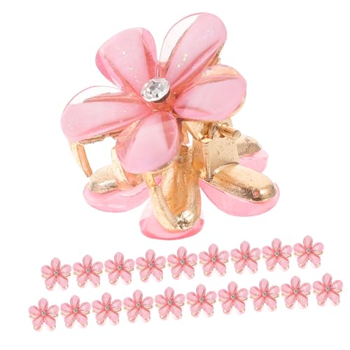 HAPINARY 20 Stück Teiliges Mini Haarklammer Blumendesign Starke Haltekraft Kleine Haarklammern für Verschiedene Haartypen Einfach zu Verwenden Dekorativer Haarschmuck für Damen und Mädchen von HAPINARY