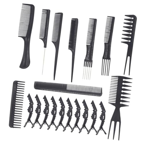 HAPINARY Multifunktionaler Friseurkamm Für Männer Breitzahnkamm Für Haarstyling Mit Kämme Kunststoffkamm Mit Haarschneideklammern Für Professionellen Und Privaten Gebrauch von HAPINARY