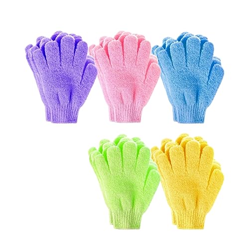 HAPINARY Tiefenreinigungshandschuh Badetuch Duschbürste Peeling Rückenmassage Zufällige Farbe von HAPINARY