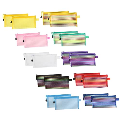 HAPINARY 20stücke Multi- Bleistiftbeutel Nylon Stiftetui Für Schule Und Große Kapazität Widerstandsfähig Und Für Studenten von HAPINARY