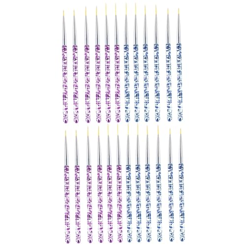 HAPINARY 2 Sets Elegante Nail Art Liner Pinsel Dünner Pinsel Stift Stilvolle Nageldesign-tools Weihnachten Für Frauen 12 Stück * 2 von HAPINARY