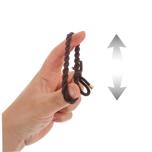 HAPINARY 24 Stück Teiliges Dicker Geflochtener Haargummis mit Schleife Elastische Scrunchies für Dickes Lockiges Haar Strapazierfähig Schonend Bequem für Frauen und Mädchen von HAPINARY