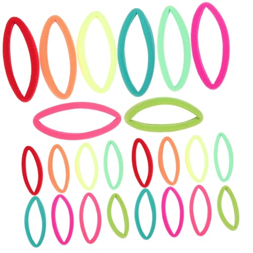 HAPINARY 24st Farbiges Haarband Lametta Pferdeschwanz Haarspangen Klein Zöpfe Haarband Mädchen Haarschleifen Haarnadel Säuglinge Kind Krawatten Haarnetz Menschlich Greifer Nylon von HAPINARY