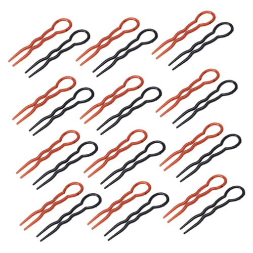 HAPINARY 24st U-förmige Haarnadel Vintage Haarstäbchen Haar Bobby Pin Dutt Haarstäbchen Haarstyling-stift Frauenhaarstock Hochsteckfrisur Haarstäbchen Haarstab Damen Gabel Plastik Schal von HAPINARY