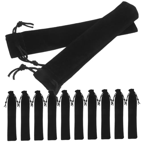 HAPINARY 25stücke Stifte Tasche Mit Kordelzug Bleistiftbeutel Aus Flanell Stifthülle Für Stifte Und Bleistifte Aufbewahrungstasche Verformungsbeständig Und Atmungsaktiv von HAPINARY