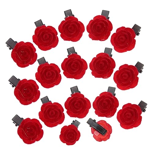 HAPINARY 25 Stück Rosen Haarspange Blumen Haar Accessoire Kamelien Haarspange Damen Kopfschmuck Haarspangen Für Frauen Blumen Kopfschmuck Blumen Haarnadeln Mädchen Haarnadeln Haar von HAPINARY