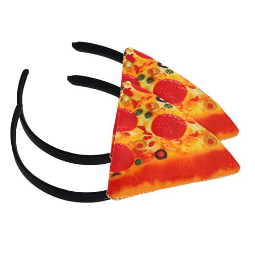 HAPINARY 2stücke Pizza Haarreifen Lustige Kopfbedeckung Für Cosplay Bühnenauftritte Partys Und Halloween Flexibel Für Kopfgrößen Geeignet von HAPINARY