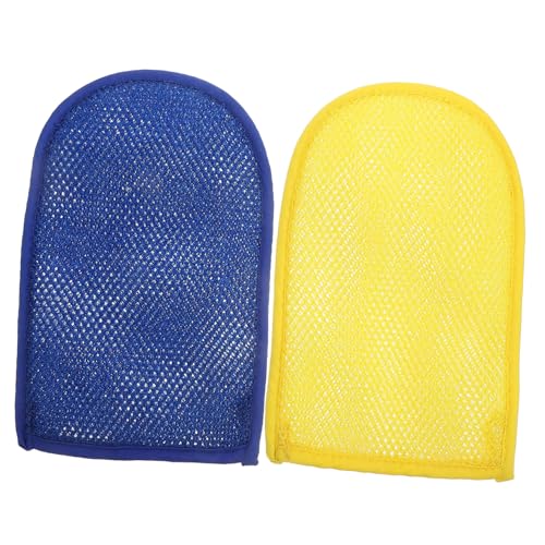 HAPINARY 2st Badetuch Handschuhe Für Körperwäscher Hautpeeling-handschuhe Badeschwämme Zum Duschen Duschhandschuhe Haut-dusche-scrubber Peeling-badehandschuh Geil Fräulein Duschgel Nylon von HAPINARY