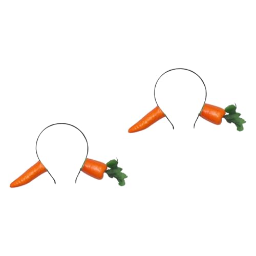 HAPINARY 2St Karotte Stirnband halloween haarreif haarband halloween Haarreif Karotten Haarreif Requisiten für Partyposen Party-Haarreifen erwachsenes Haar Haarreifen für Frauen von HAPINARY