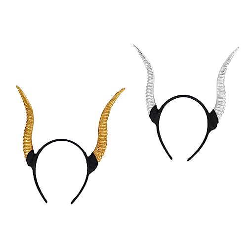 HAPINARY Modische Haar Decor 2pcs Antilopen Horn Stirnband Tier Horn Kopfschmuck Parteien von HAPINARY