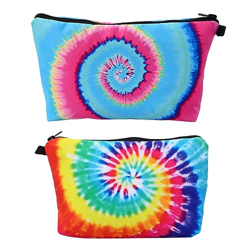HAPINARY 2stücke Damen Kosmetik Und Toiletten-aufbewahrungstaschen Mit Buntem Druck Praktische Handtaschen Für Alltag Und Vielseitig Einsetzbar von HAPINARY