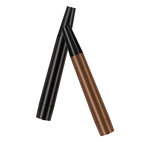 HAPINARY 2St Microblading-Stift brow tool mikrobladingstift eyebrow brush augenbrauen stift eyebrow pen bleistifte werkzeug Augenbrauenstift dunkelbraun Augenbrauenstift für Damen Plastik von HAPINARY