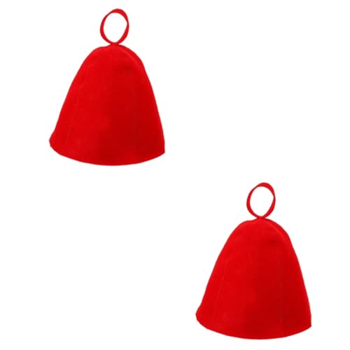 HAPINARY 2stücke Felt Sauna Hut Aus Naturwolle Atmungsaktiver Wasserabsorbierender Saunahut Für Männer Und Frauen Für Sauna Und Dampfbad Komfortabel Und Praktisch von HAPINARY