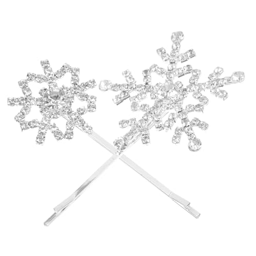 HAPINARY Schneeflocken Haarspange Clip in Dekorative Haarnadeln Seitliche Spange Für Damen Hochzeit Party Frisur Accessoire von HAPINARY