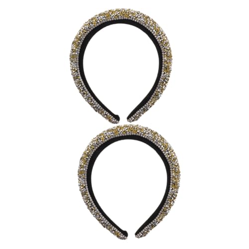 HAPINARY 2 Stücke Charming Strass Stirnband Haarband Zarte Diamant Für Party Bankett Decor Headwear von HAPINARY