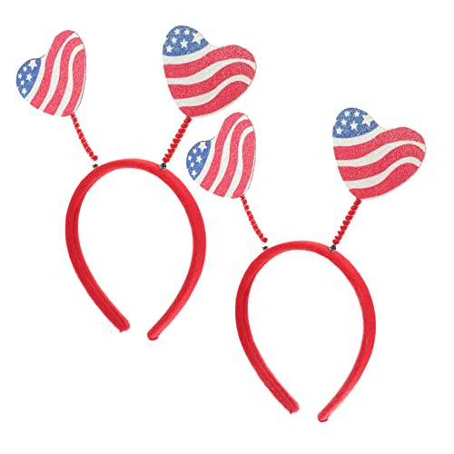 HAPINARY 2er Satz Unabhängigkeitstag Haarreifen Festival Stirnband Dekorative Kopfbedeckung Fotoaccessoires von HAPINARY
