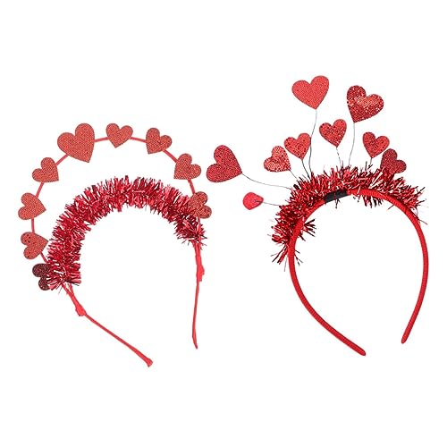 HAPINARY 2St liebe Stirnband filz haarband dekor Mädchen Stirnband Dekor formelle Kleidung Sonnenbrille Valentinstag-Foto-Requisite Geburtstag Haarschmuck Erwachsener Schal Popper Amor Kind von HAPINARY