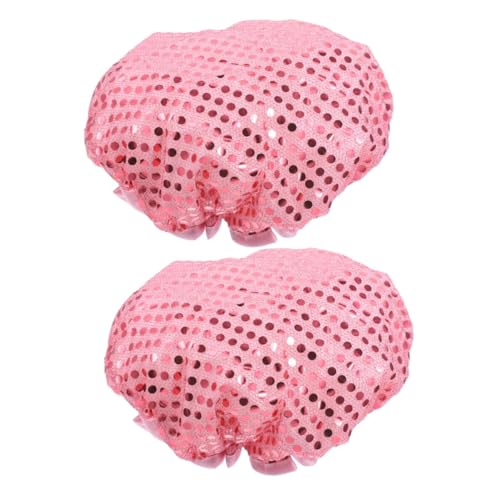 HAPINARY 2stücke Wasserdichte Duschhaube Für Damen Wiederverwendbare Badekappe Mit Elastischem Band Für Lange Haare Bequem Und Stylisch Für Badezimmer Und Spa von HAPINARY