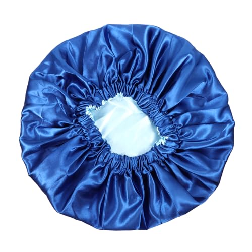 HAPINARY 2stücke Große Doppellagige Satin-schlafhaube Mit Elastischem Band Für Frauen Schützt Frisur Sorgt Für Feuchtigkeit Und Komfort Während Des Schlafs Für Haartypen von HAPINARY