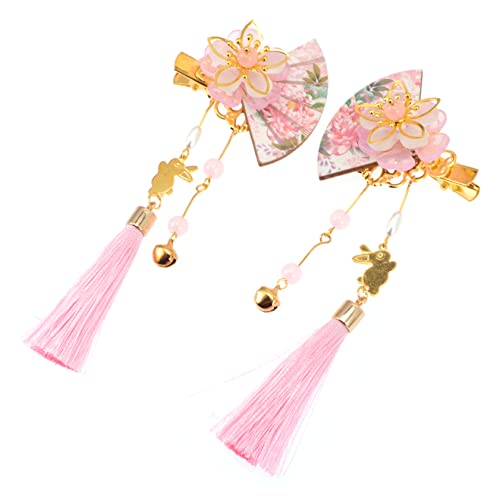 HAPINARY 2Stücke Japanische Quasten Haarnadeln Dekorative Haarspange Blumen Haarclip für Damen und Mädchen von HAPINARY